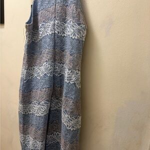 Blue and Pink Lace Dress